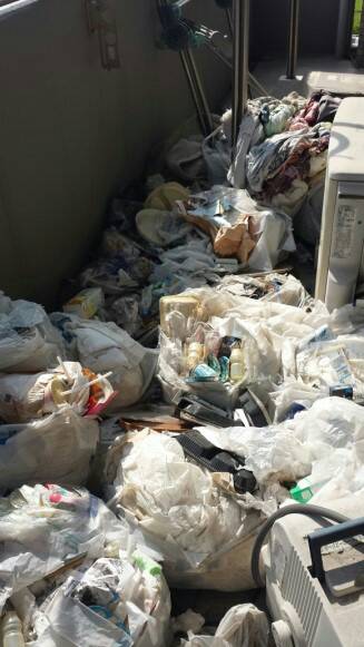 ベランダの片付け 粗大ごみ回収 ゴミ屋敷片付けの鳥取 米子 クリーンセンター